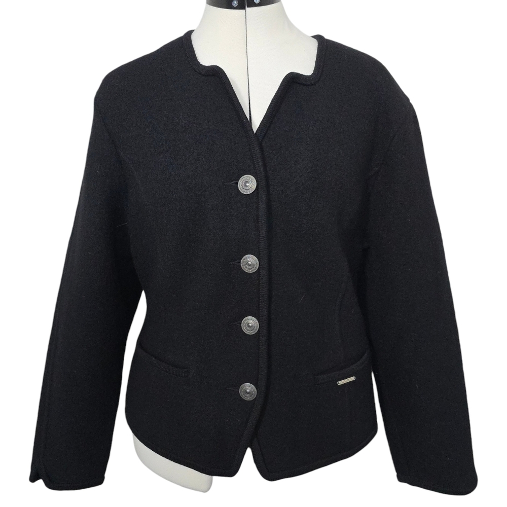 Vintage Geiger Austria Wool Coat Jacket Size 40 Medium Trachten Tyrolean